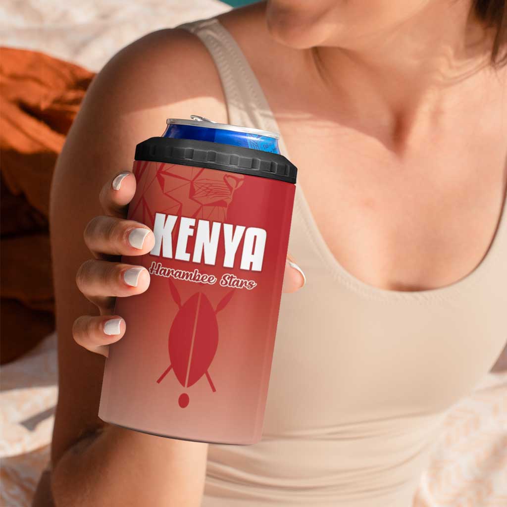 Custom Kenya Football 4 in 1 Can Cooler Tumbler Harambee Harambee Stars