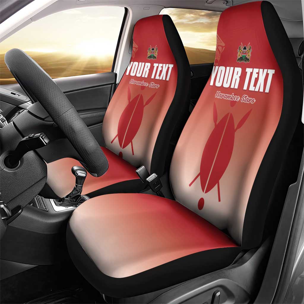 Custom Kenya Football Car Seat Cover Harambee Harambee Stars