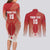 Custom Kenya Football Couples Matching Long Sleeve Bodycon Dress and Long Sleeve Button Shirt Harambee Harambee Stars