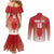 Custom Kenya Football Couples Matching Mermaid Dress and Long Sleeve Button Shirt Harambee Harambee Stars