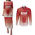 Custom Kenya Football Couples Matching Puletasi and Long Sleeve Button Shirt Harambee Harambee Stars