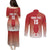 Custom Kenya Football Couples Matching Puletasi and Long Sleeve Button Shirt Harambee Harambee Stars