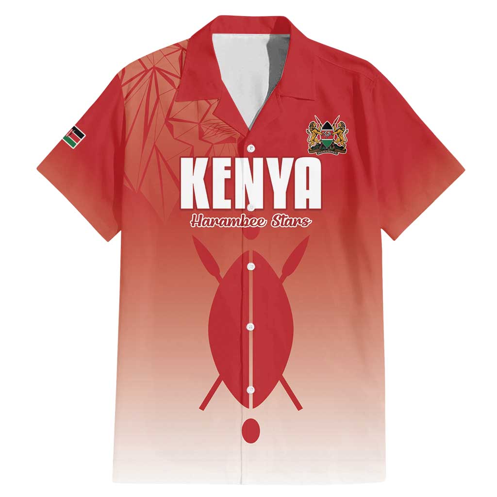 Custom Kenya Football Family Matching Mermaid Dress and Hawaiian Shirt Harambee Harambee Stars