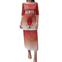 Custom Kenya Football Family Matching Puletasi and Hawaiian Shirt Harambee Harambee Stars