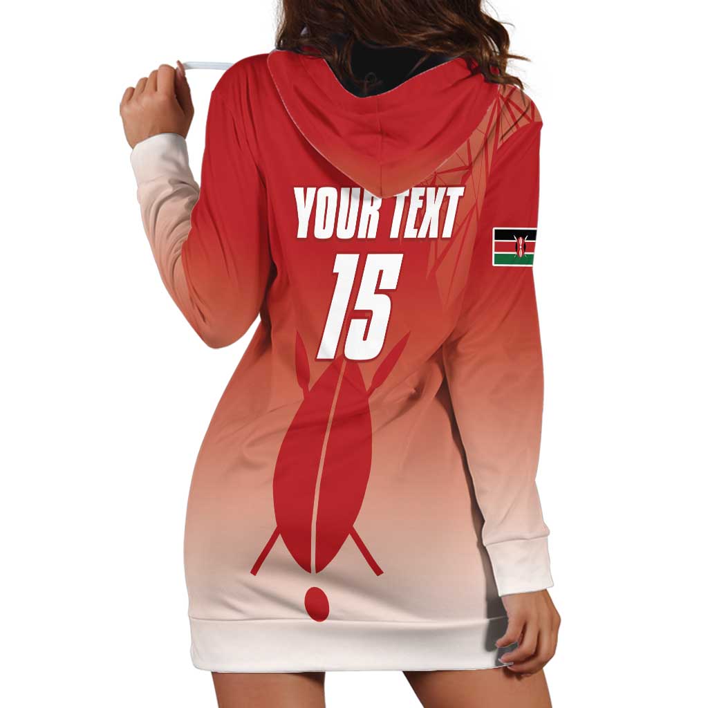 Custom Kenya Football Hoodie Dress Harambee Harambee Stars
