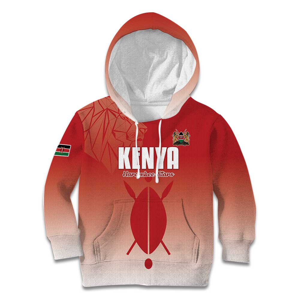 Custom Kenya Football Kid Hoodie Harambee Harambee Stars