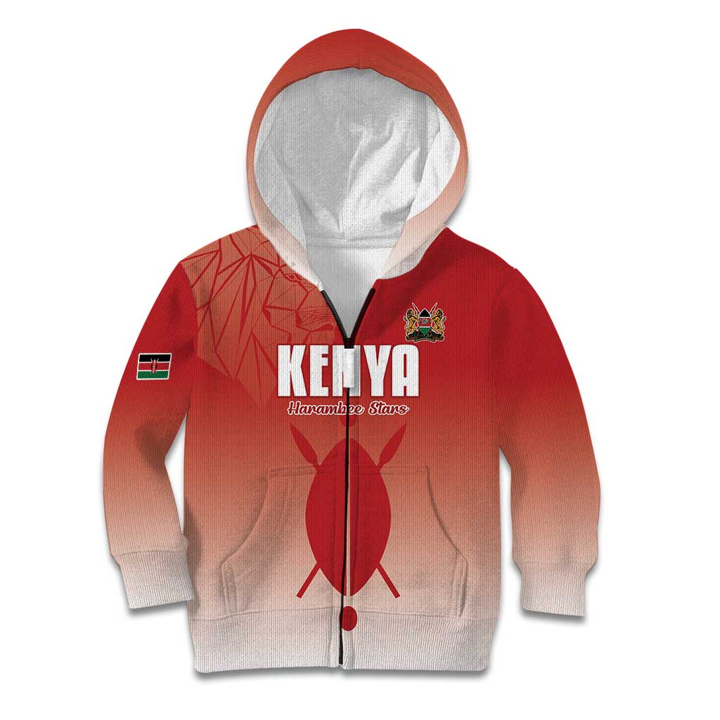 Custom Kenya Football Kid Hoodie Harambee Harambee Stars