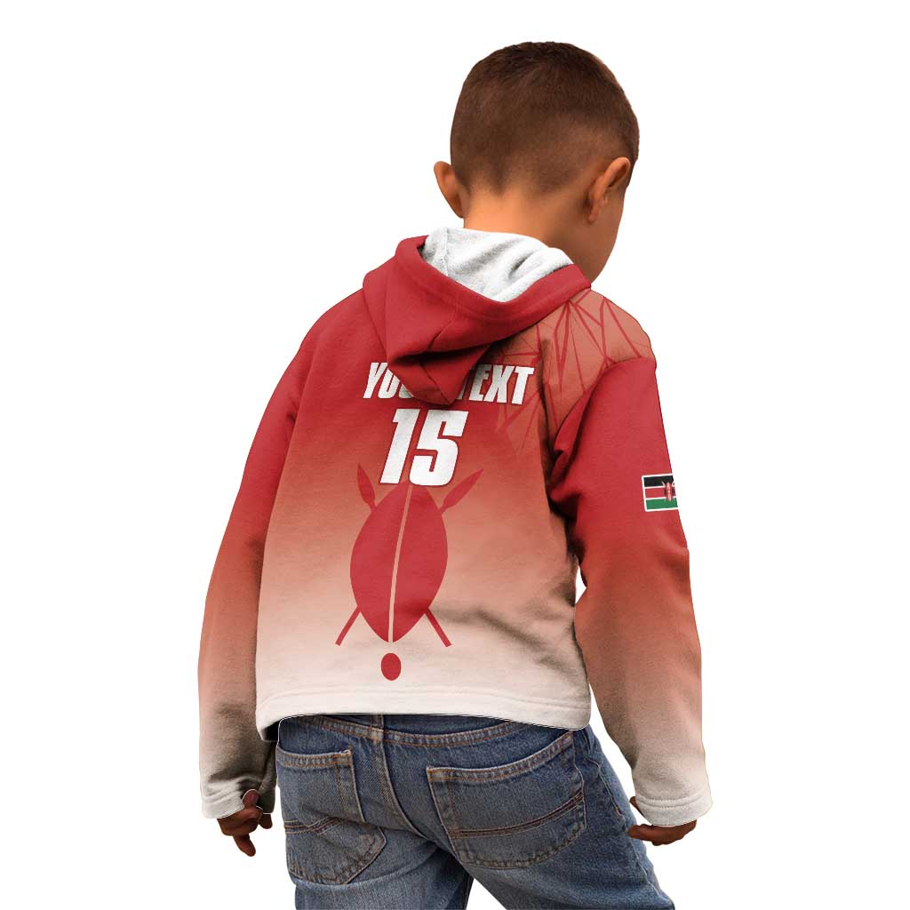 Custom Kenya Football Kid Hoodie Harambee Harambee Stars