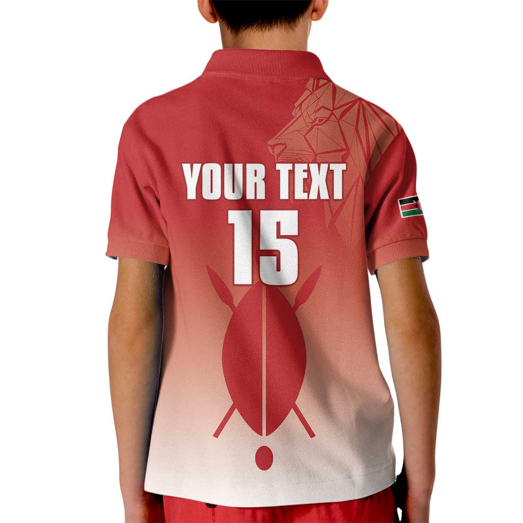 Custom Kenya Football Kid Polo Shirt Harambee Harambee Stars