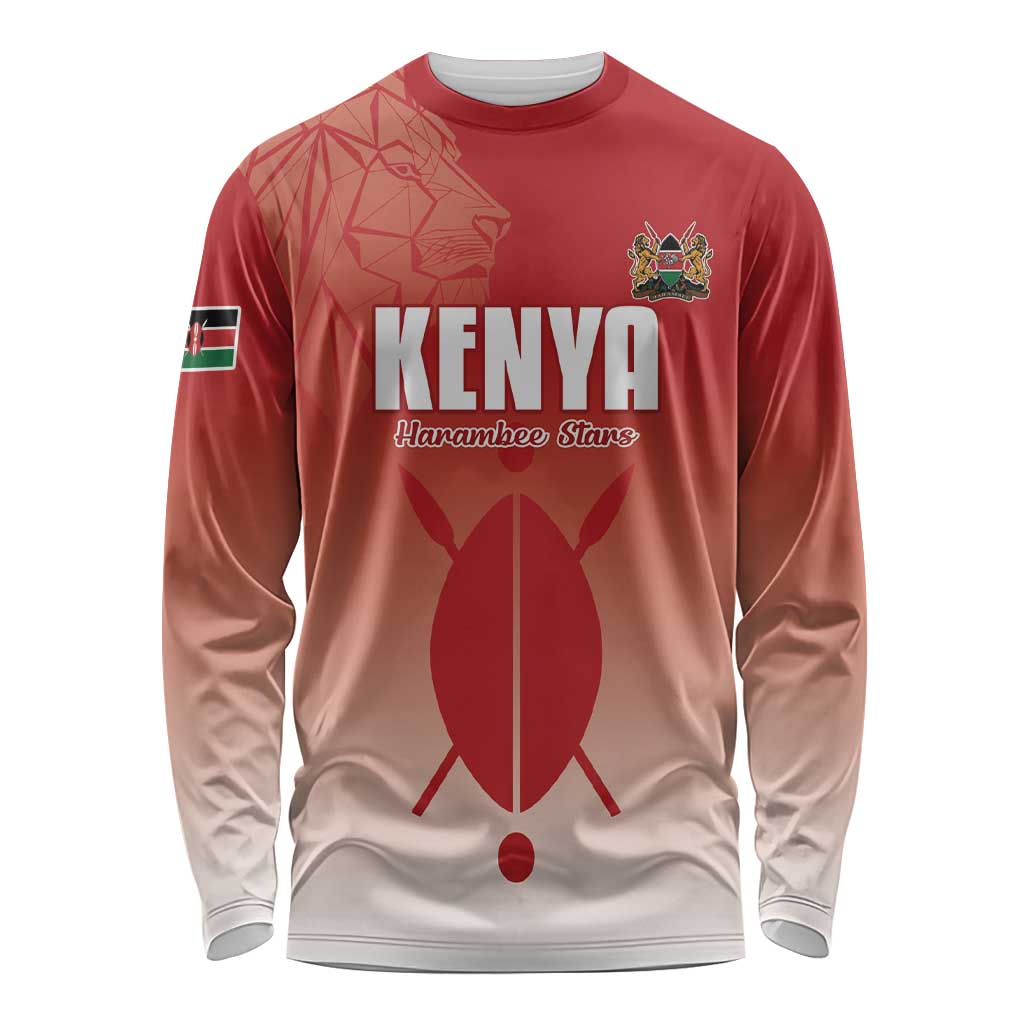 Custom Kenya Football Long Sleeve Shirt Harambee Harambee Stars
