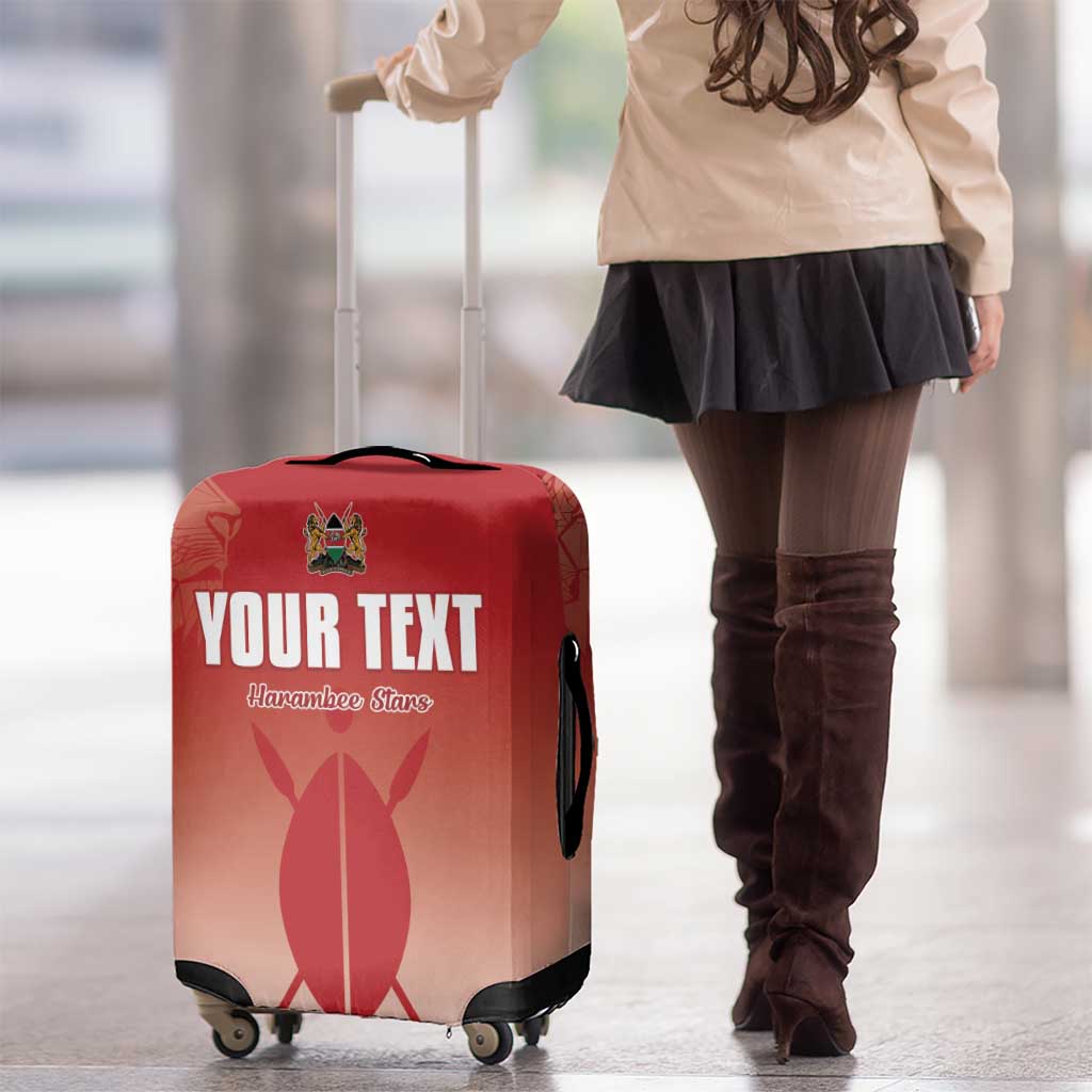 Custom Kenya Football Luggage Cover Harambee Harambee Stars