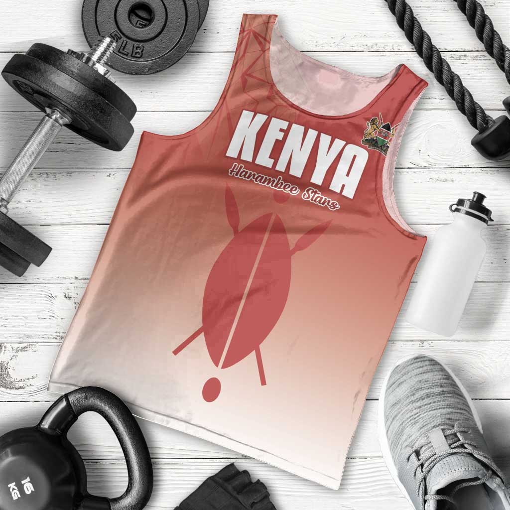 Custom Kenya Football Men Tank Top Harambee Harambee Stars