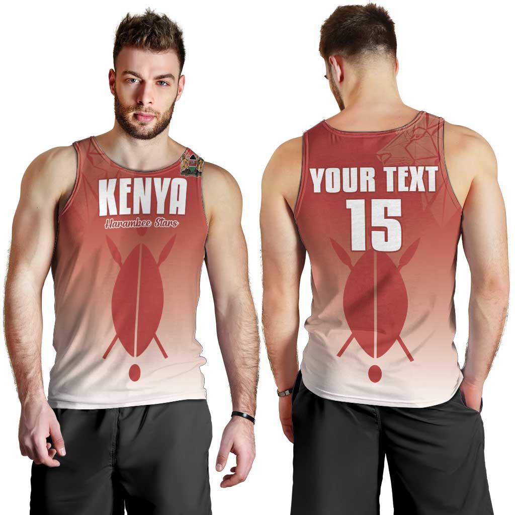 Custom Kenya Football Men Tank Top Harambee Harambee Stars