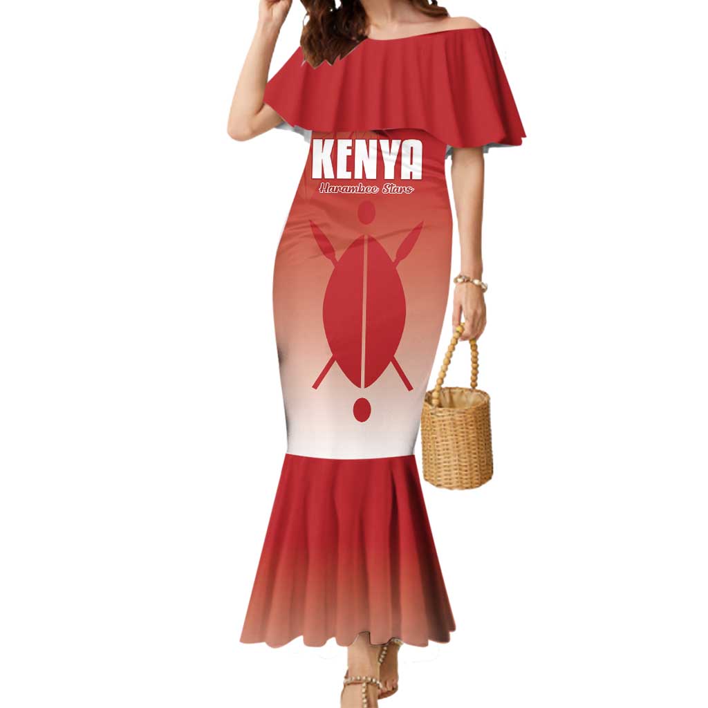 Custom Kenya Football Mermaid Dress Harambee Harambee Stars