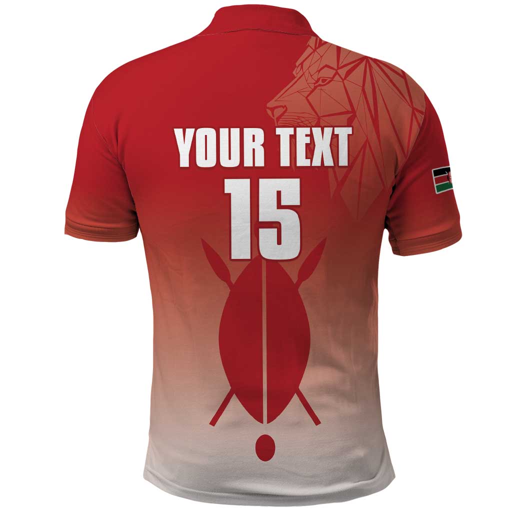 Custom Kenya Football Polo Shirt Harambee Harambee Stars