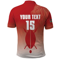 Custom Kenya Football Polo Shirt Harambee Harambee Stars