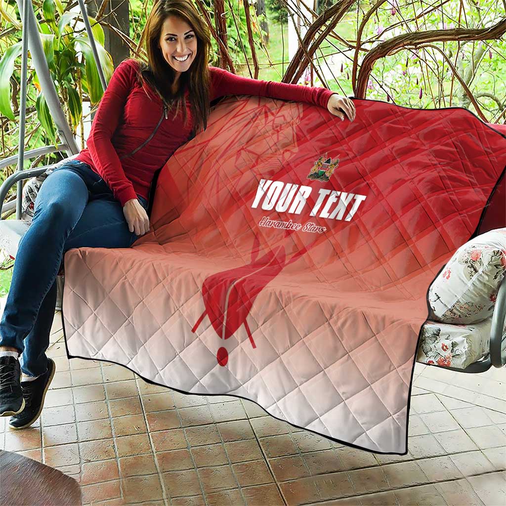 Custom Kenya Football Quilt Harambee Harambee Stars