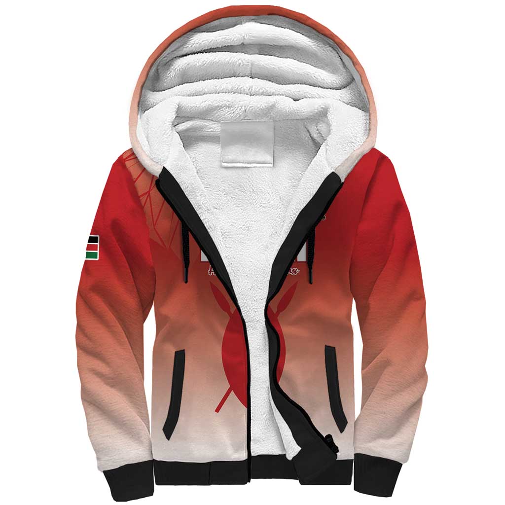 Custom Kenya Football Sherpa Hoodie Harambee Harambee Stars