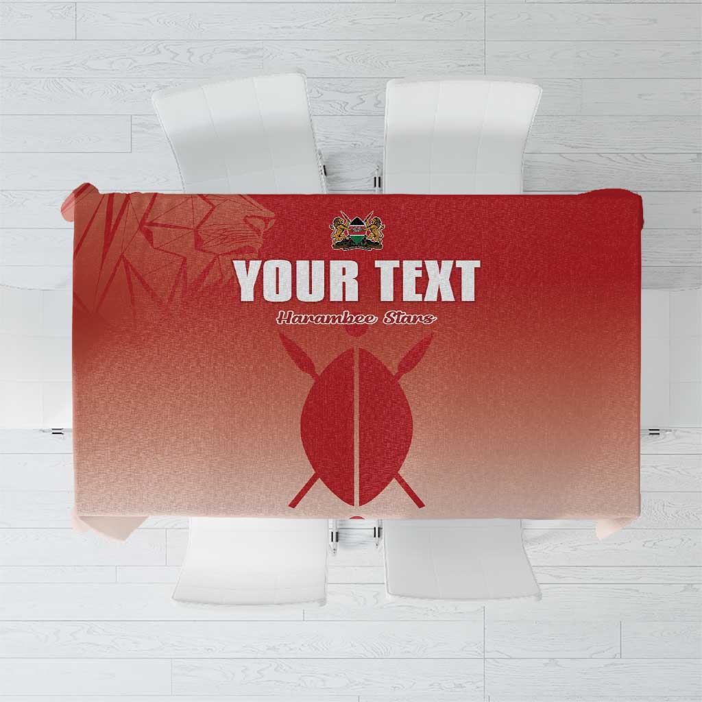 Custom Kenya Football Tablecloth Harambee Harambee Stars