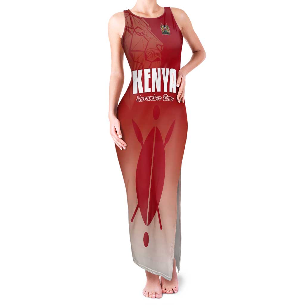 Custom Kenya Football Tank Maxi Dress Harambee Harambee Stars