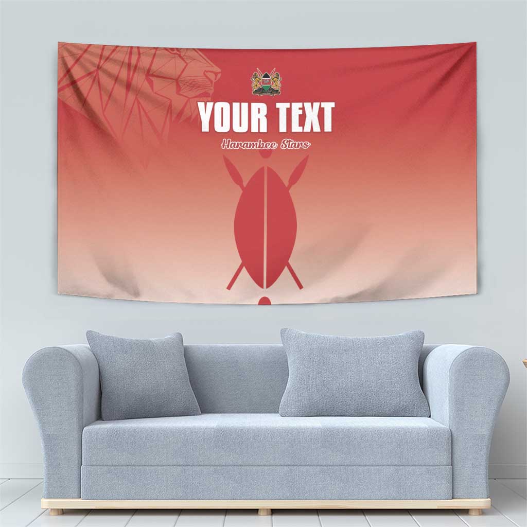 Custom Kenya Football Tapestry Harambee Harambee Stars