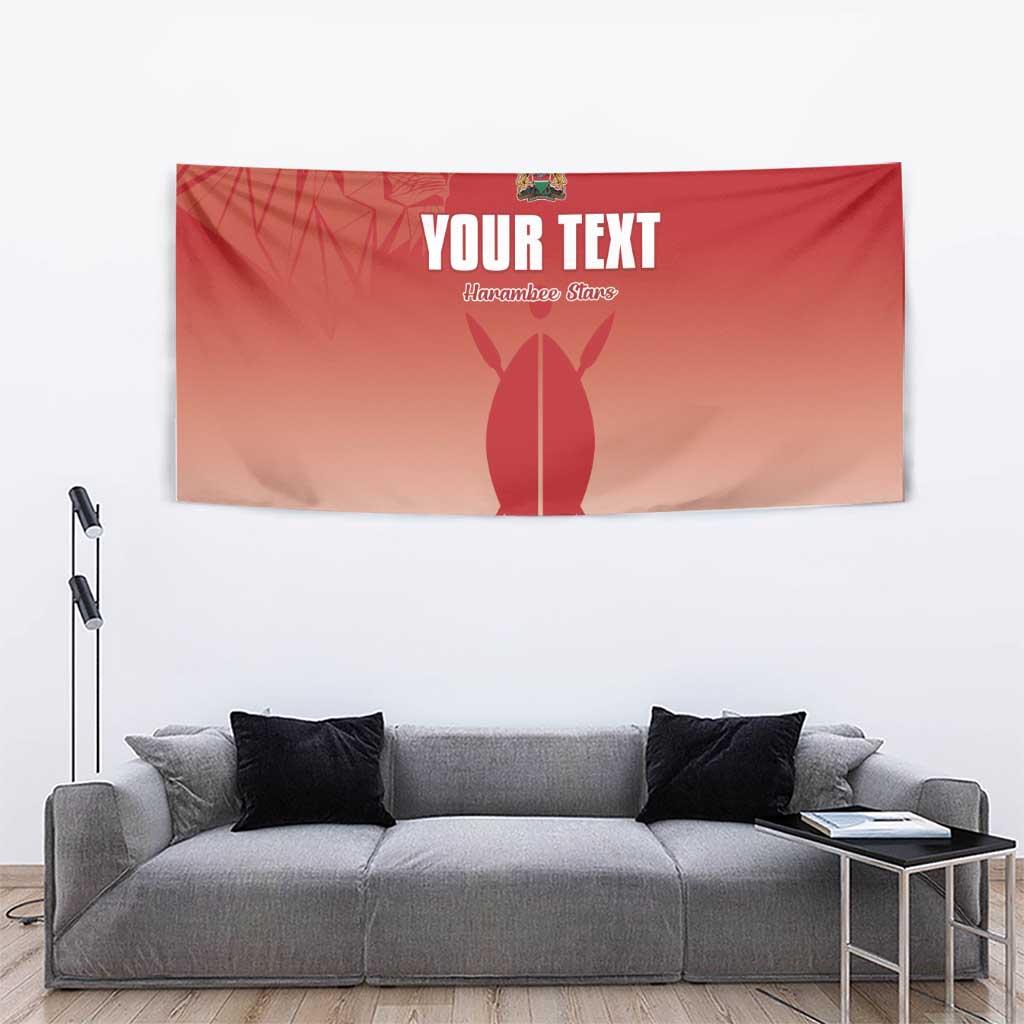 Custom Kenya Football Tapestry Harambee Harambee Stars