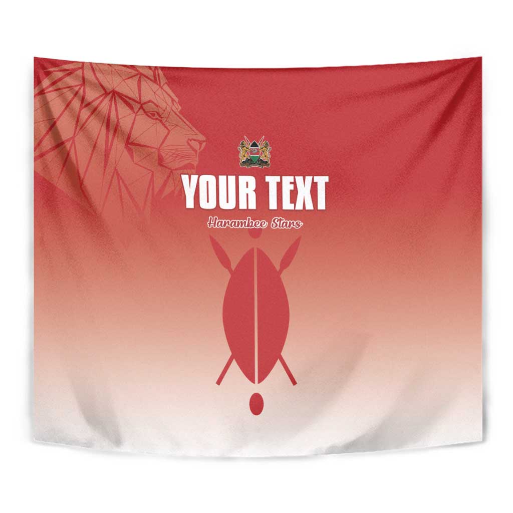 Custom Kenya Football Tapestry Harambee Harambee Stars