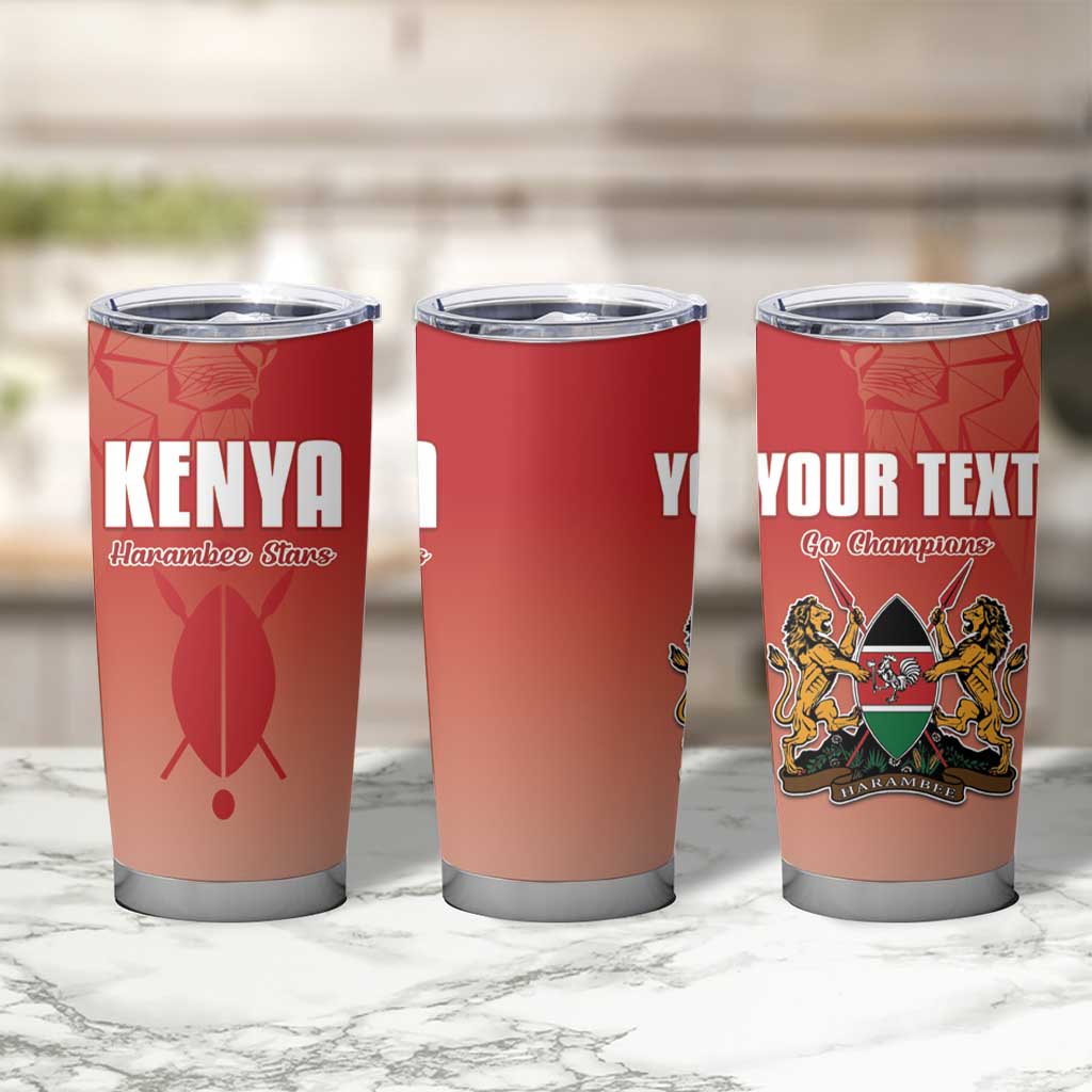 Custom Kenya Football Tumbler Cup Harambee Harambee Stars