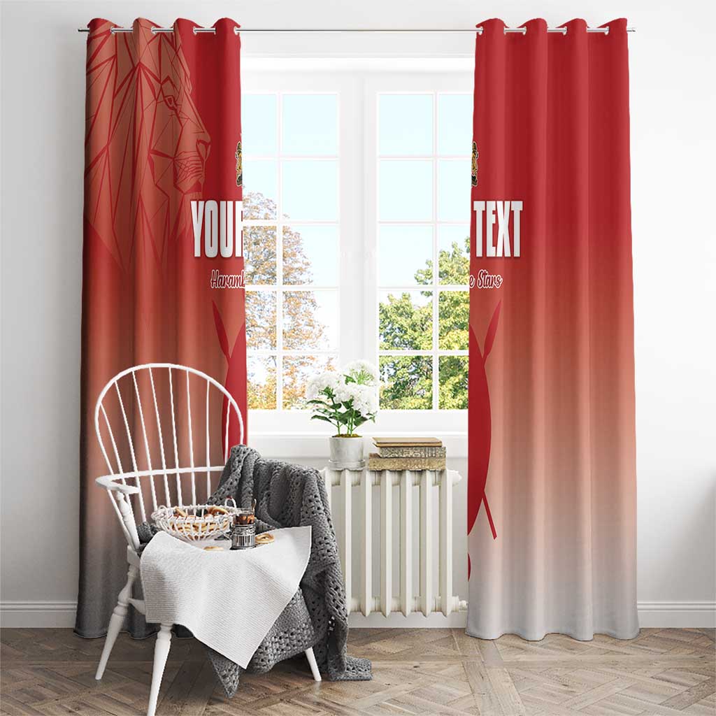 Custom Kenya Football Window Curtain Harambee Harambee Stars