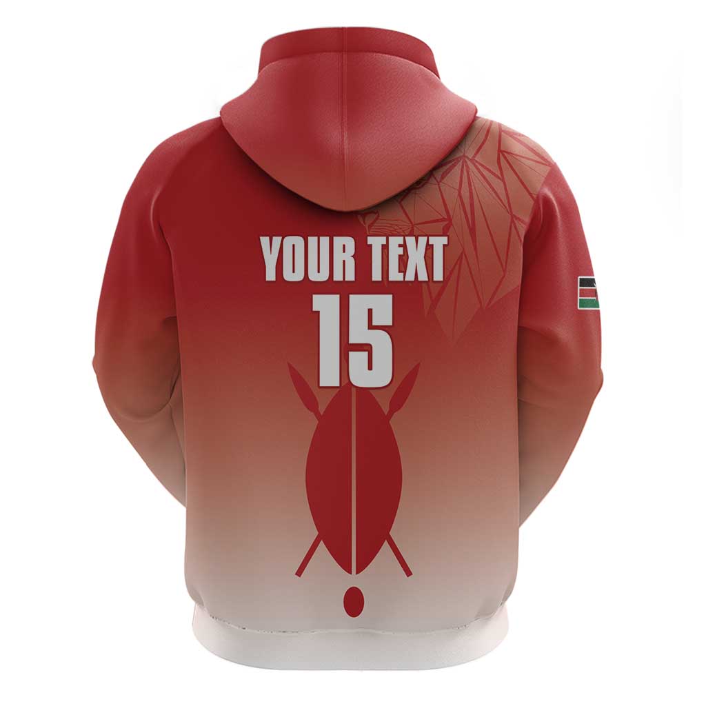 Custom Kenya Football Zip Hoodie Harambee Harambee Stars