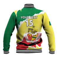 Custom Senegal Beach Soccer 2025 Baseball Jacket Allez Lions de la Teranga