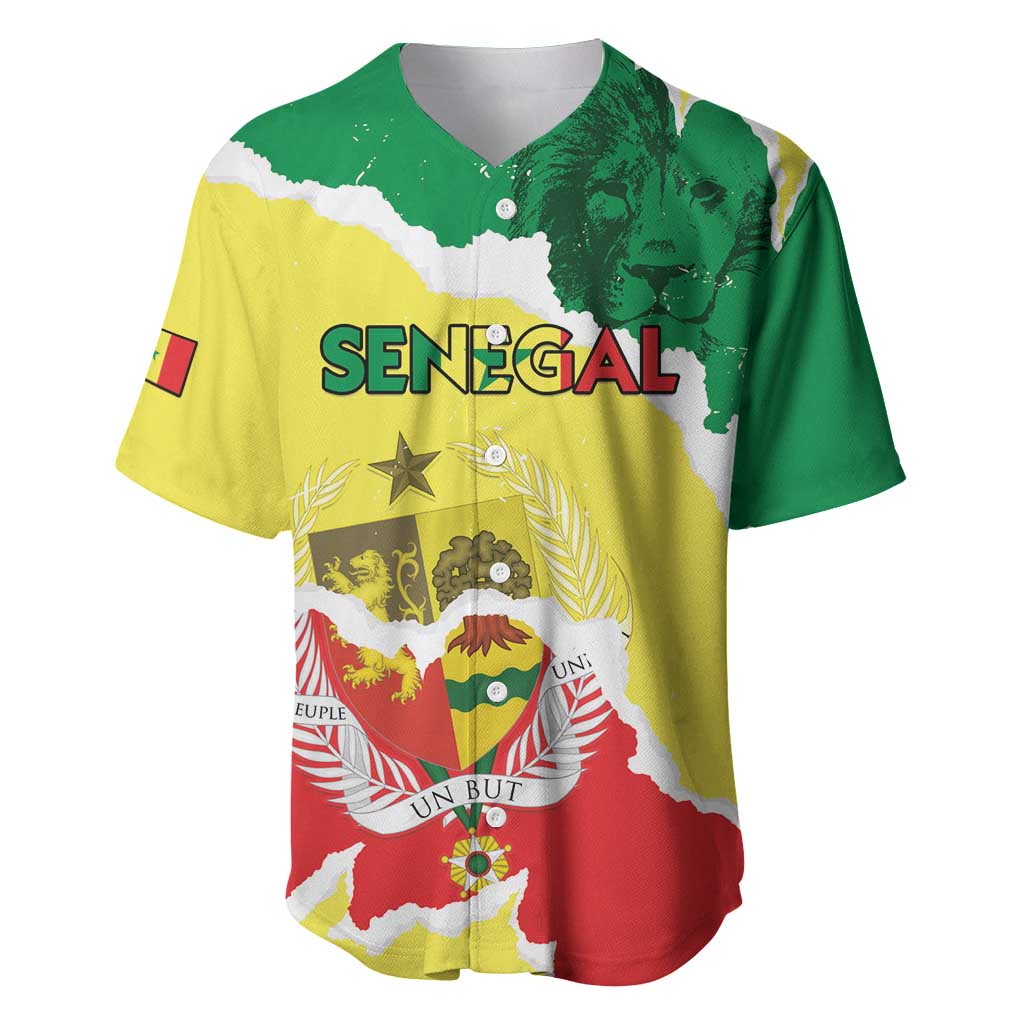 Custom Senegal Beach Soccer 2025 Baseball Jersey Allez Lions de la Teranga
