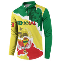 Custom Senegal Beach Soccer 2025 Button Sweatshirt Allez Lions de la Teranga