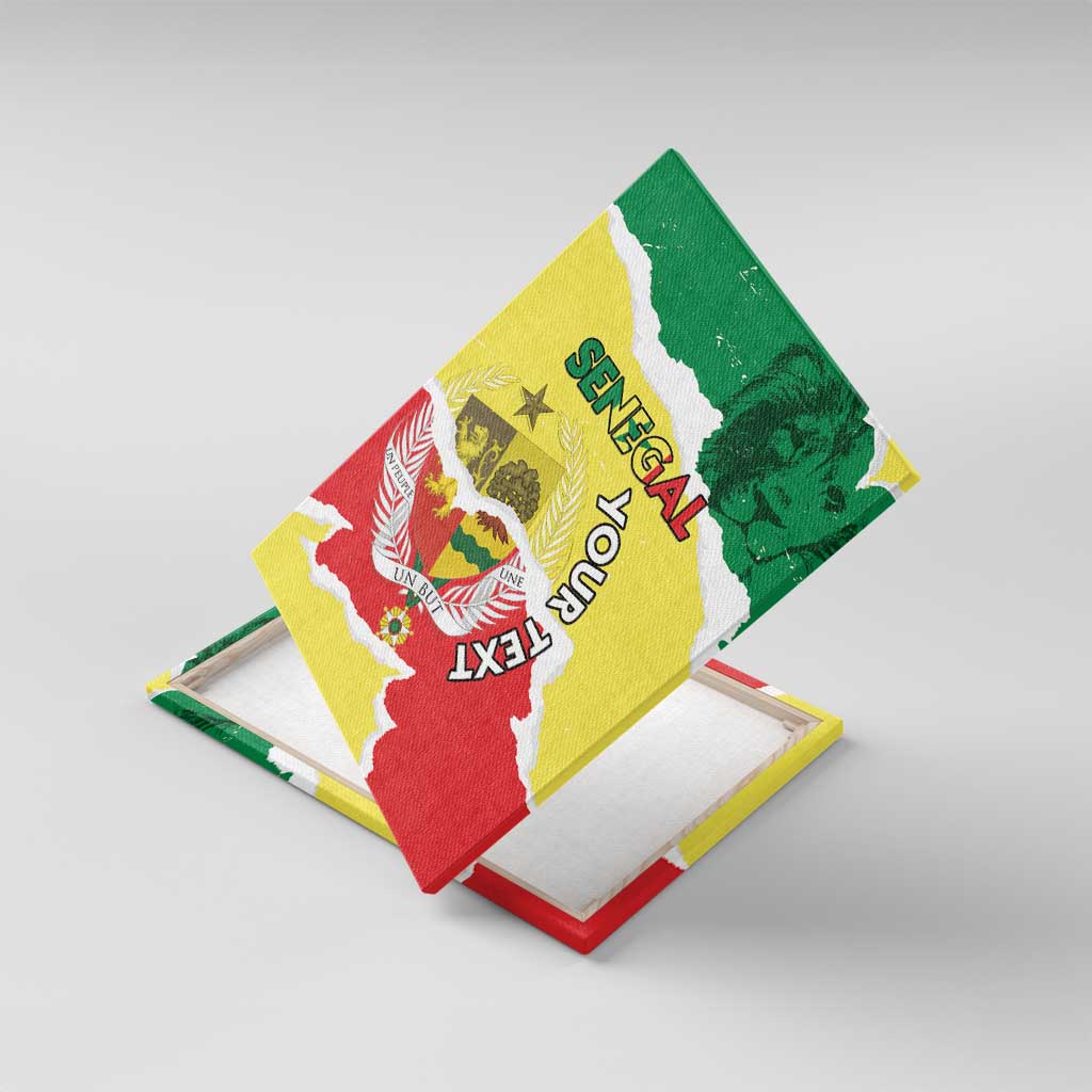 Custom Senegal Beach Soccer 2025 Canvas Wall Art Allez Lions de la Teranga