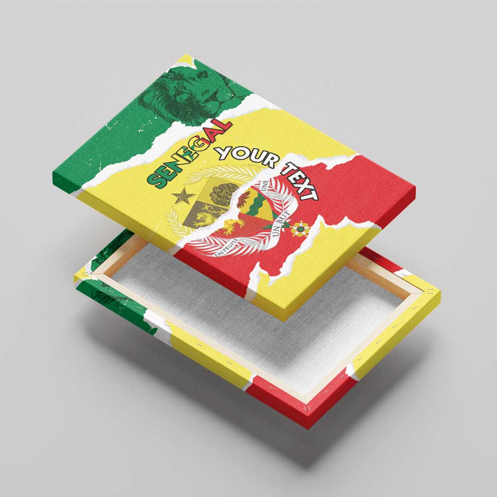 Custom Senegal Beach Soccer 2025 Canvas Wall Art Allez Lions de la Teranga