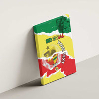 Custom Senegal Beach Soccer 2025 Canvas Wall Art Allez Lions de la Teranga