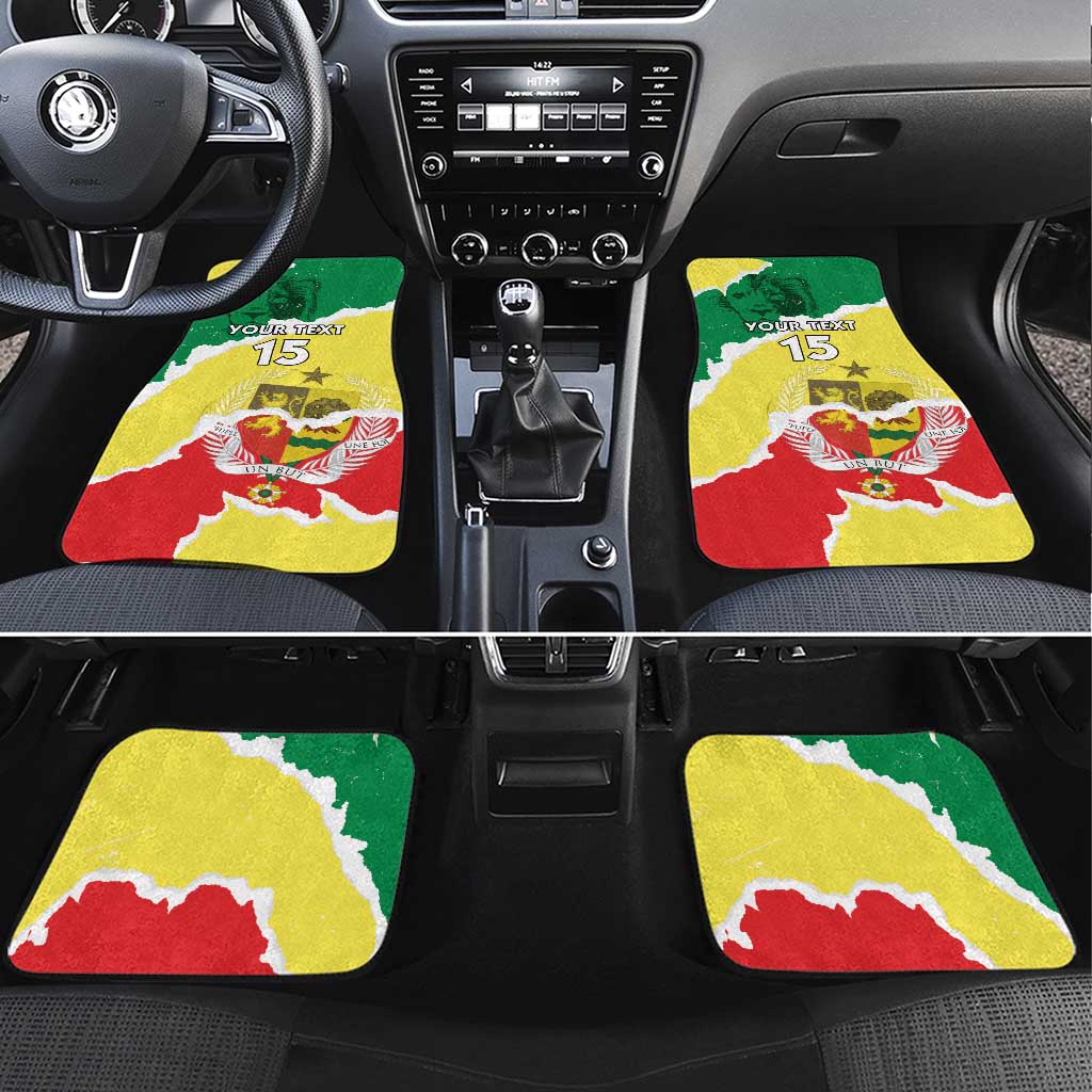 Custom Senegal Beach Soccer 2025 Car Mats Allez Lions de la Teranga