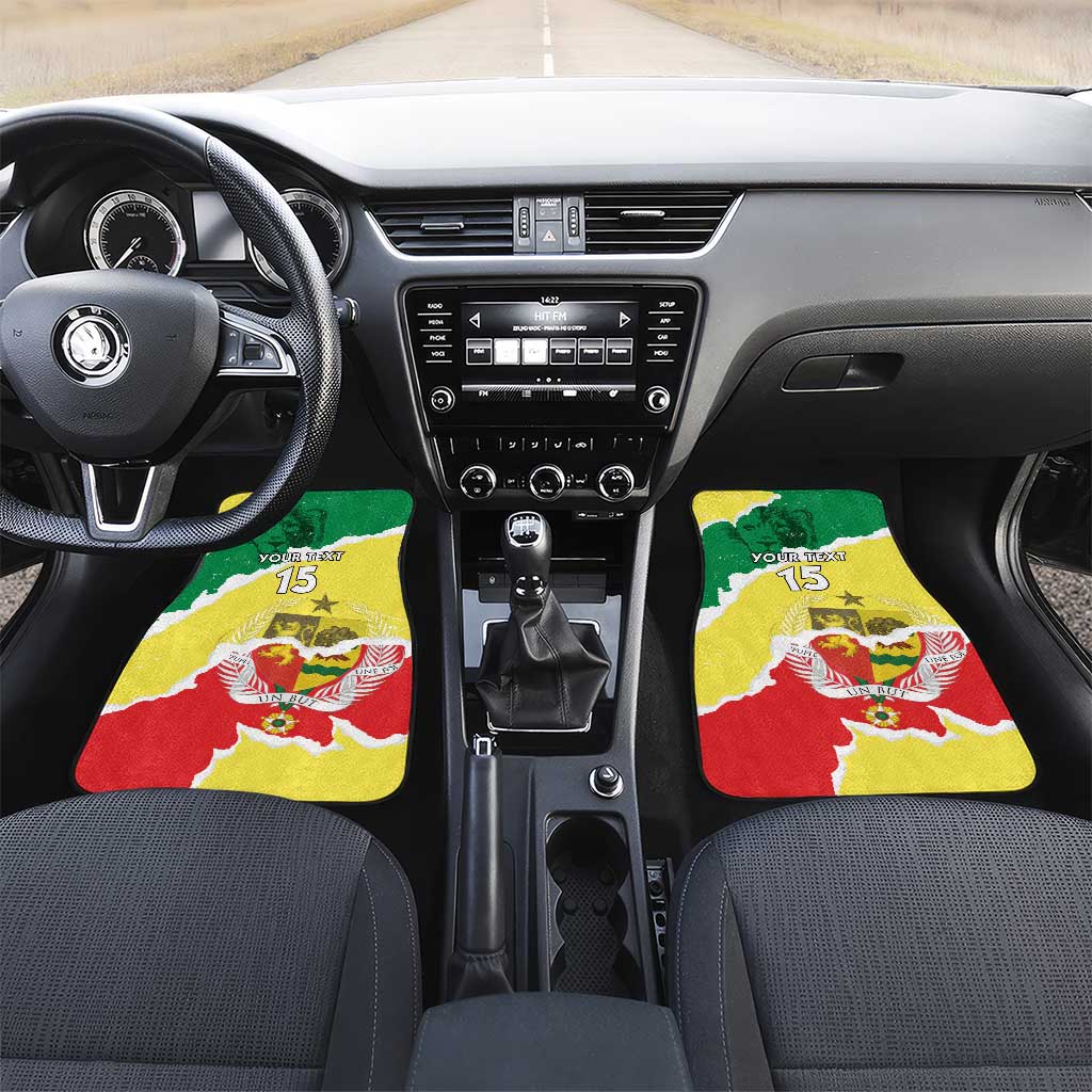 Custom Senegal Beach Soccer 2025 Car Mats Allez Lions de la Teranga
