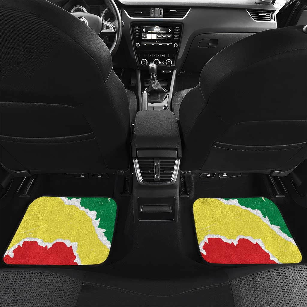 Custom Senegal Beach Soccer 2025 Car Mats Allez Lions de la Teranga