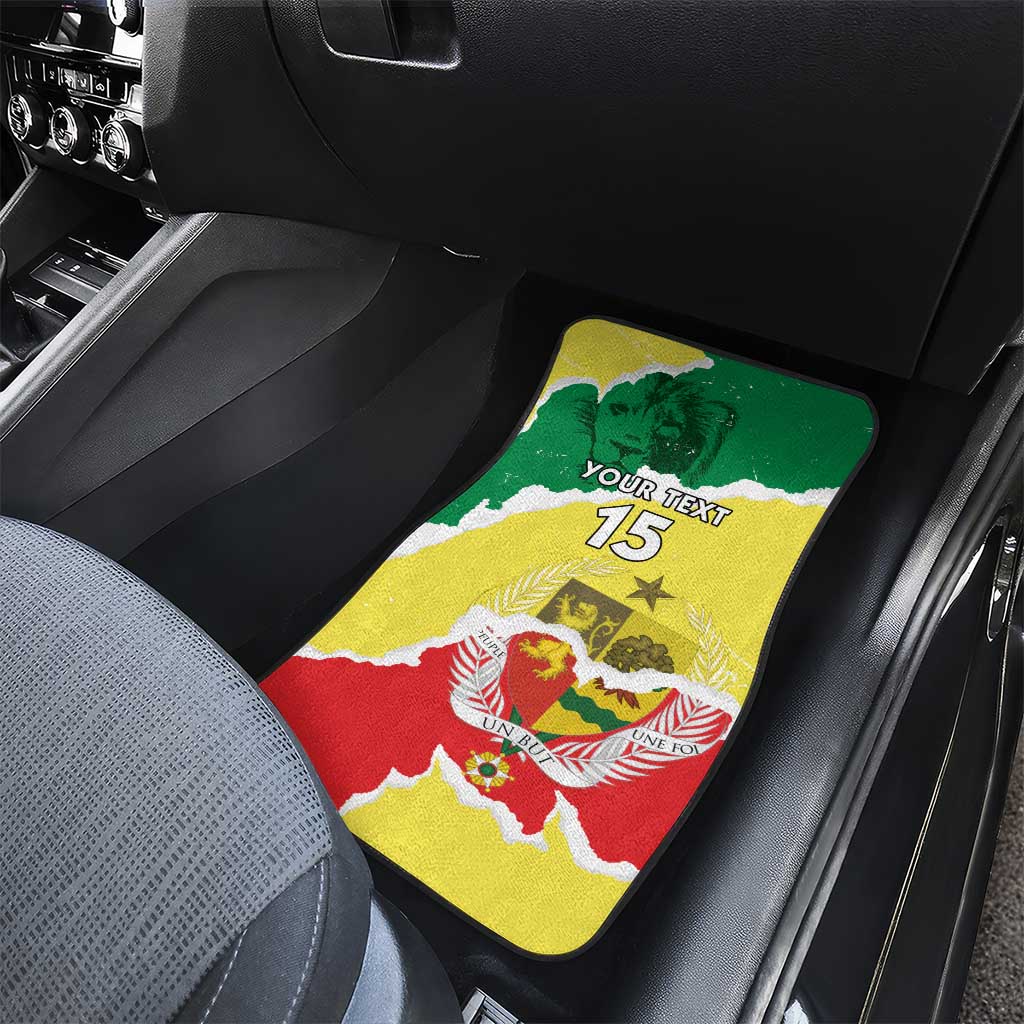 Custom Senegal Beach Soccer 2025 Car Mats Allez Lions de la Teranga