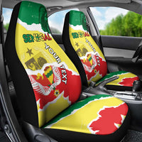Custom Senegal Beach Soccer 2025 Car Seat Cover Allez Lions de la Teranga