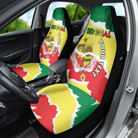 Custom Senegal Beach Soccer 2025 Car Seat Cover Allez Lions de la Teranga
