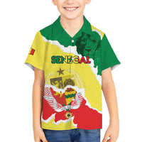 Custom Senegal Beach Soccer 2025 Family Matching Long Sleeve Bodycon Dress and Hawaiian Shirt Allez Lions de la Teranga