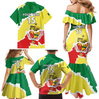 Custom Senegal Beach Soccer 2025 Family Matching Mermaid Dress and Hawaiian Shirt Allez Lions de la Teranga