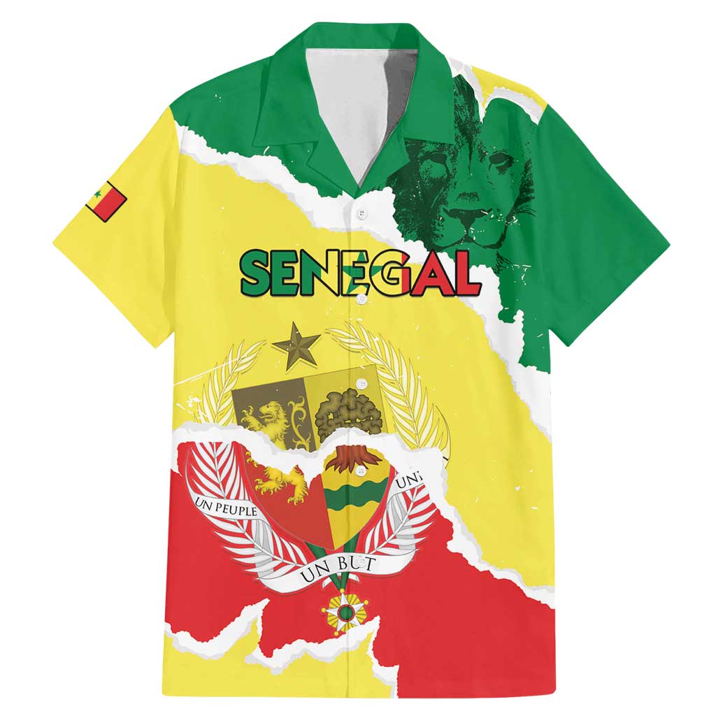 Custom Senegal Beach Soccer 2025 Family Matching Mermaid Dress and Hawaiian Shirt Allez Lions de la Teranga