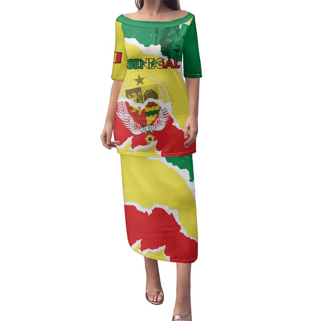 Custom Senegal Beach Soccer 2025 Family Matching Puletasi and Hawaiian Shirt Allez Lions de la Teranga