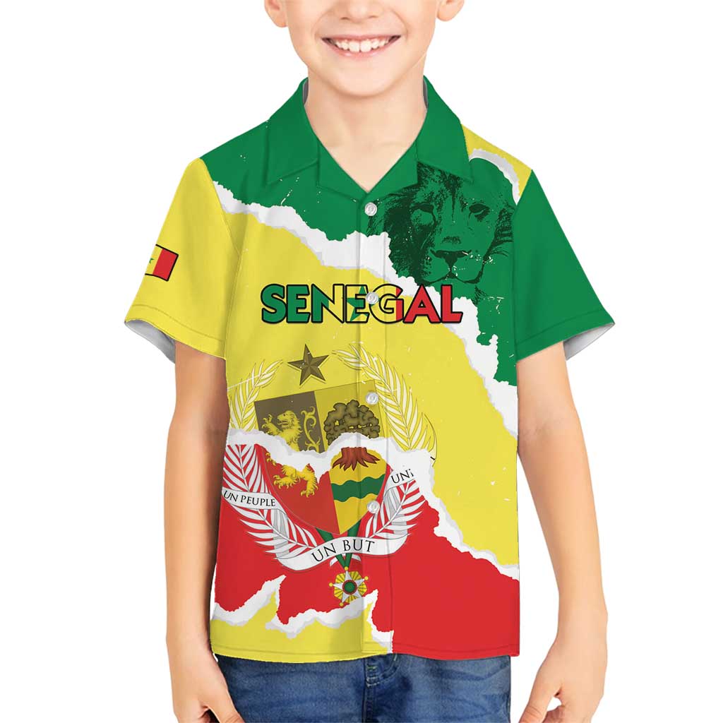 Custom Senegal Beach Soccer 2025 Family Matching Tank Maxi Dress and Hawaiian Shirt Allez Lions de la Teranga