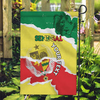 Custom Senegal Beach Soccer 2025 Garden Flag Allez Lions de la Teranga