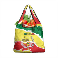 Custom Senegal Beach Soccer 2025 Grocery Bag Allez Lions de la Teranga