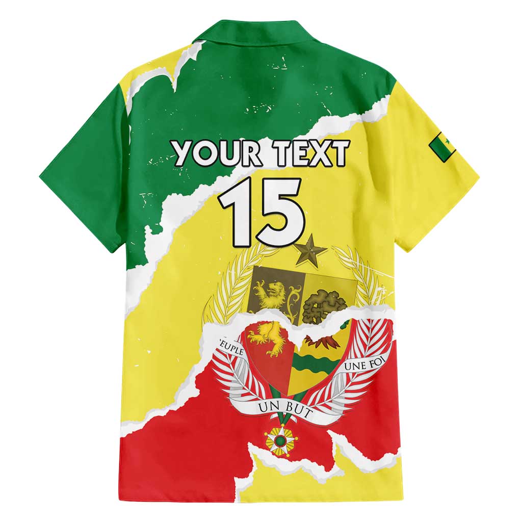 Custom Senegal Beach Soccer 2025 Hawaiian Shirt Allez Lions de la Teranga